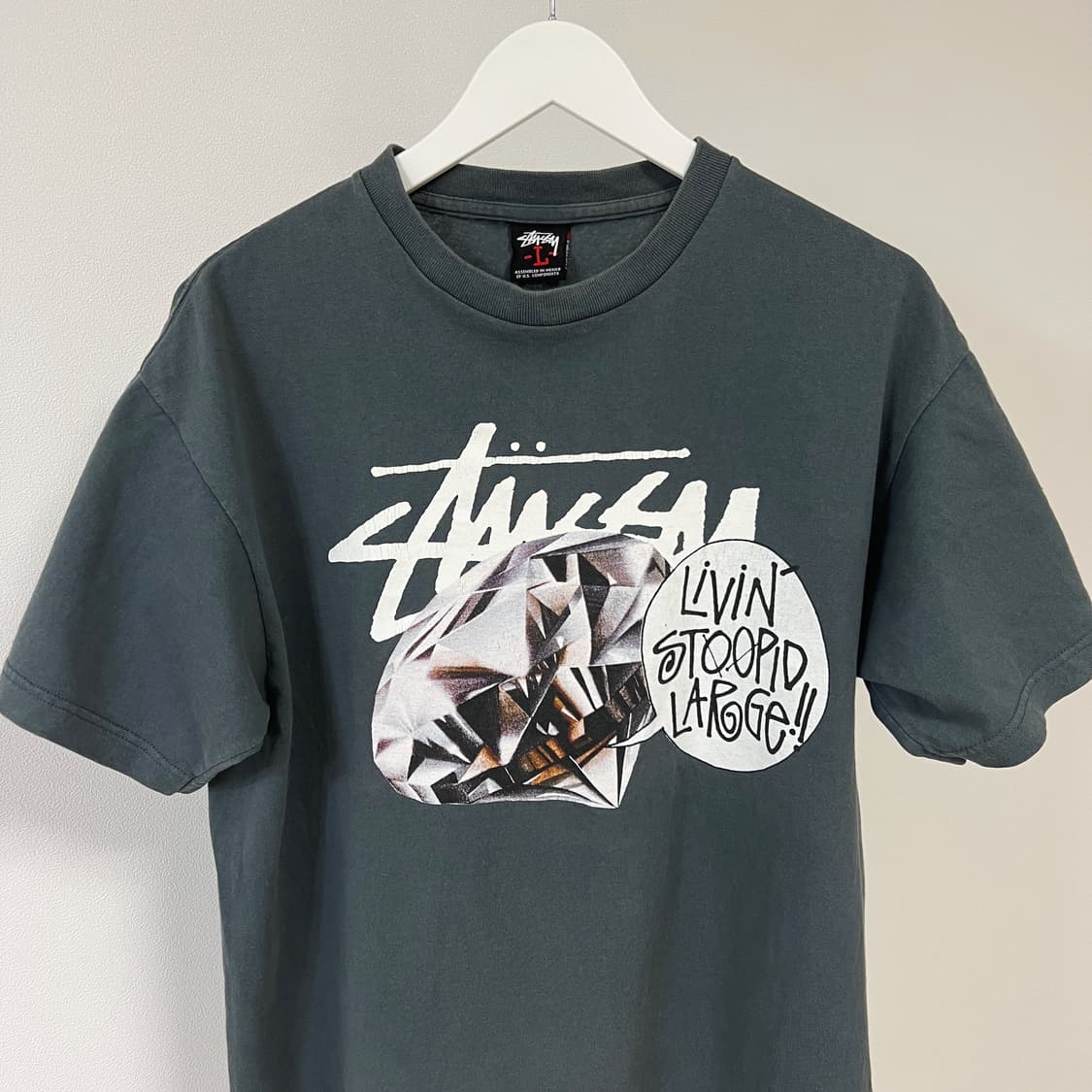 스투시 2000s Livin Stoopid Large 다이아몬드 티셔츠 상품이미지3