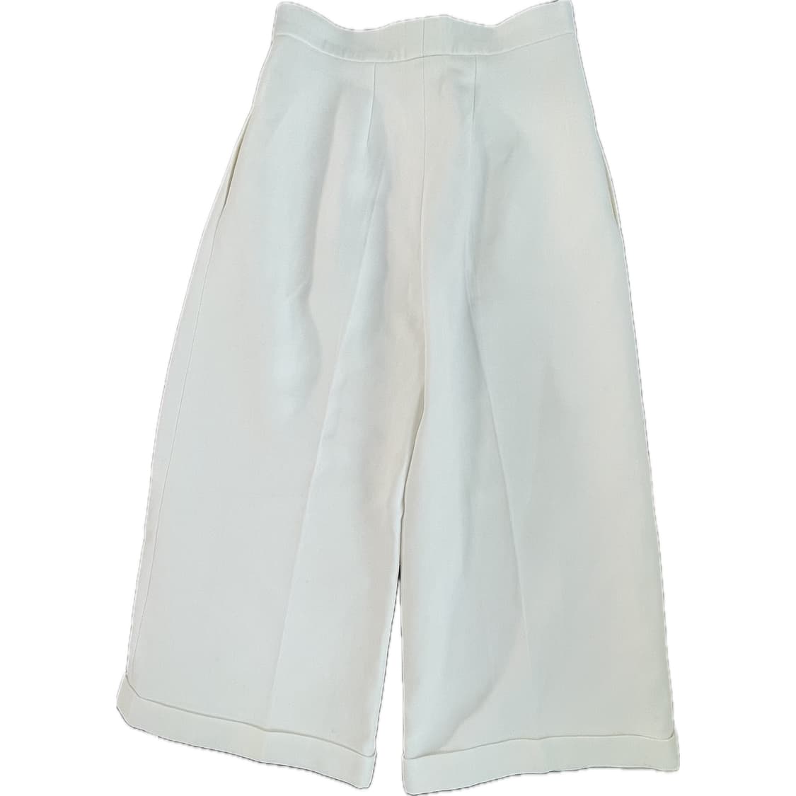 [42] FENDI 펜디 하이라이즈 투턱 와이드핏 크롭 팬츠 상품이미지2