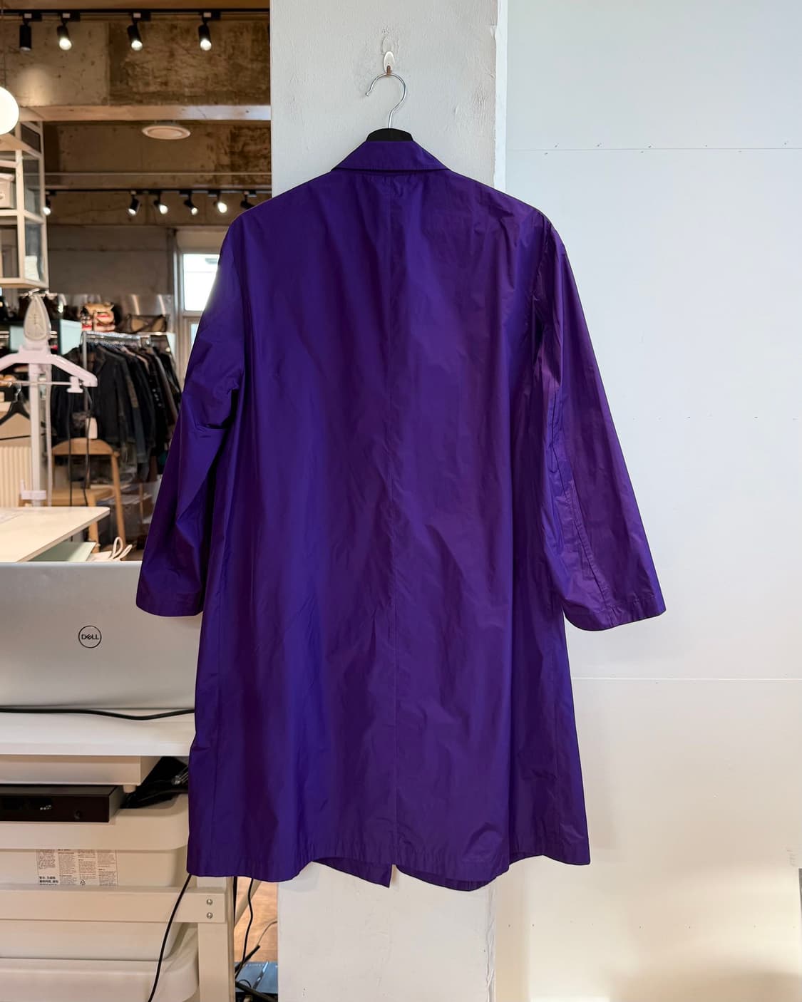 질샌더 퍼플 폴리에스테르 롱 셔츠 자켓  상품이미지7
