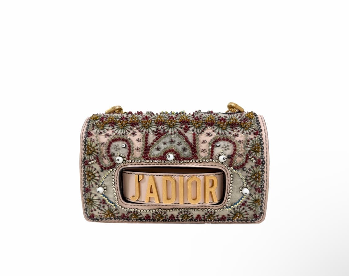 크리스찬 디올 여성 자디올 디오라마 비즈 자수 레더 체인 플랩 숄더백 상품이미지5