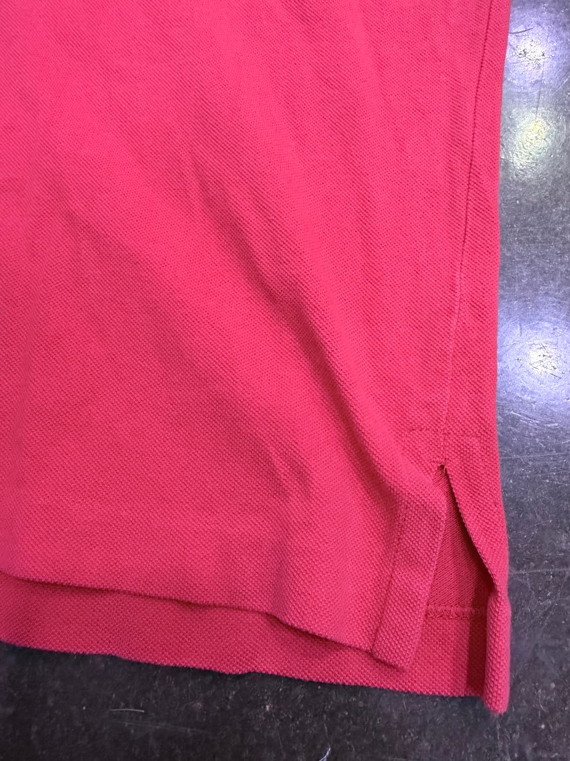 버버리 월계수 자수 카라 폴로티 레드 M 상품이미지6