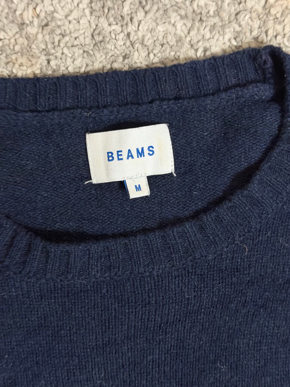 Beams 빔즈 포틀랜드 자수 니트 상품이미지3