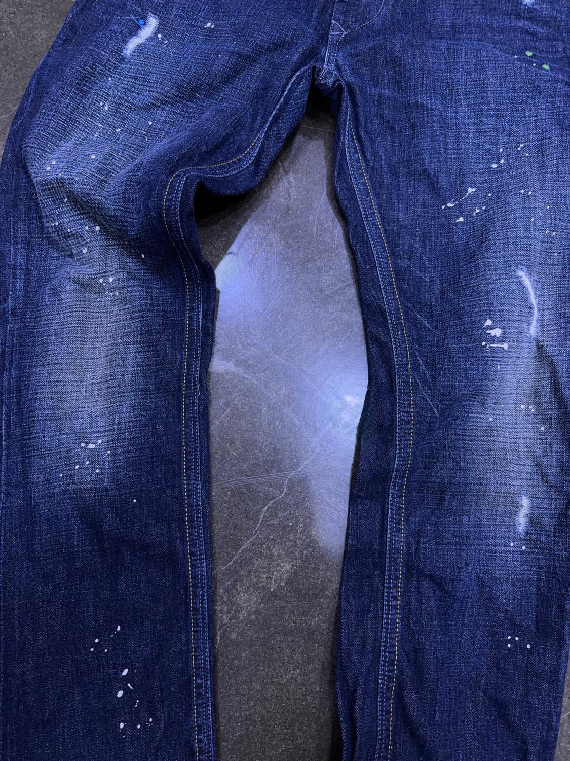 디젤 타나즈 DNA 더티 페인팅 대미지 슬림 스키니 데님팬츠 30 상품이미지5