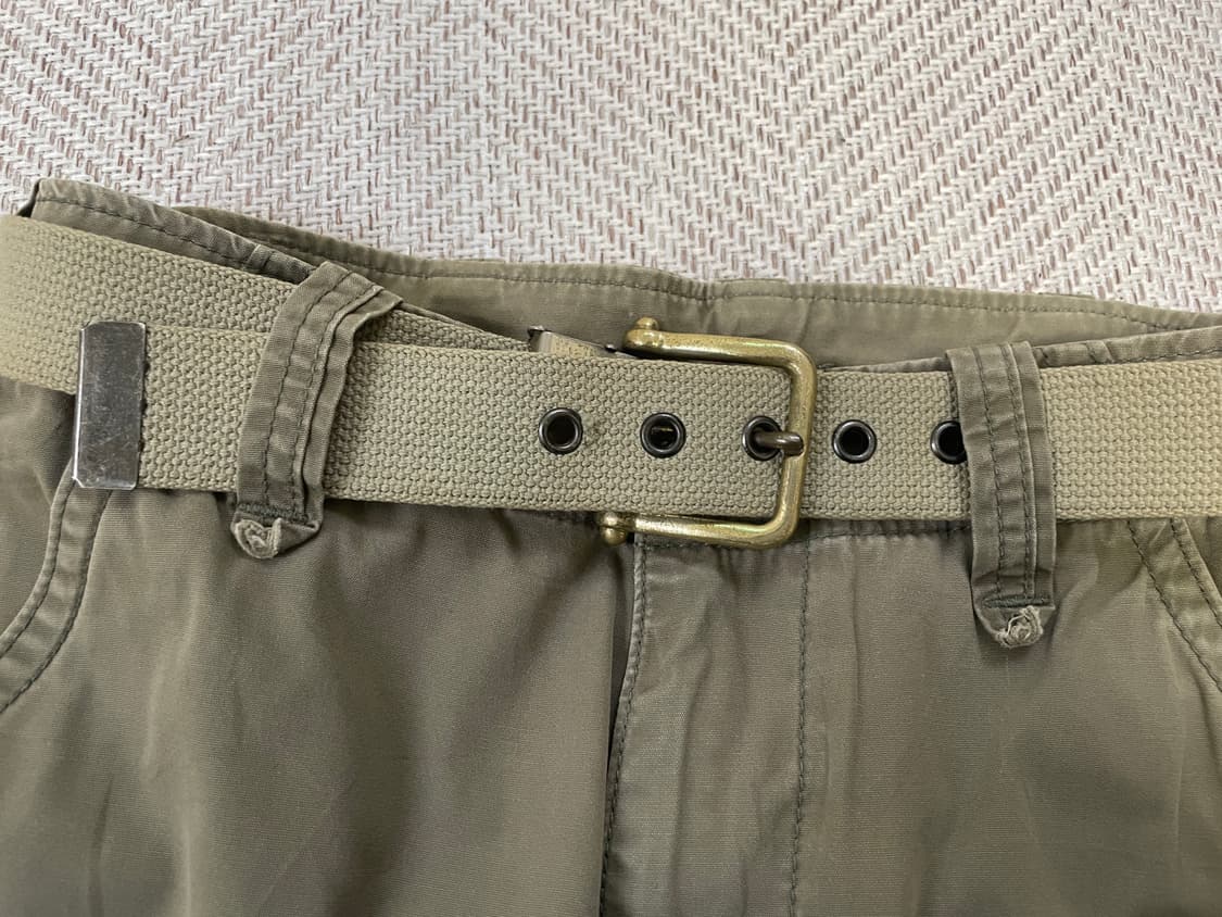 빈티지 골드 버클 밀리터리 벨트  J03700 상품이미지2