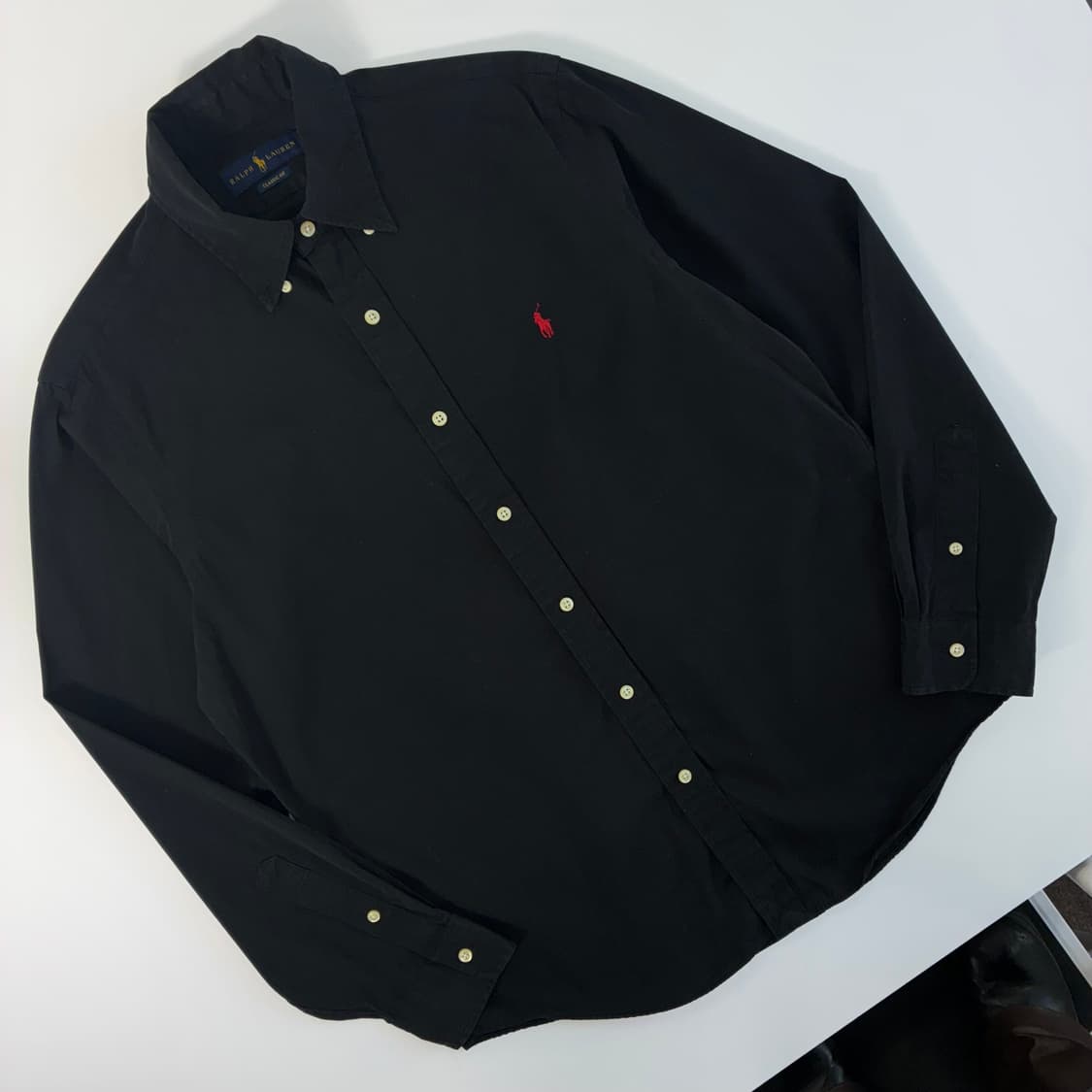 Polo  폴로 랄프로렌 신형 자수 코튼 블랙셔츠  상품이미지2
