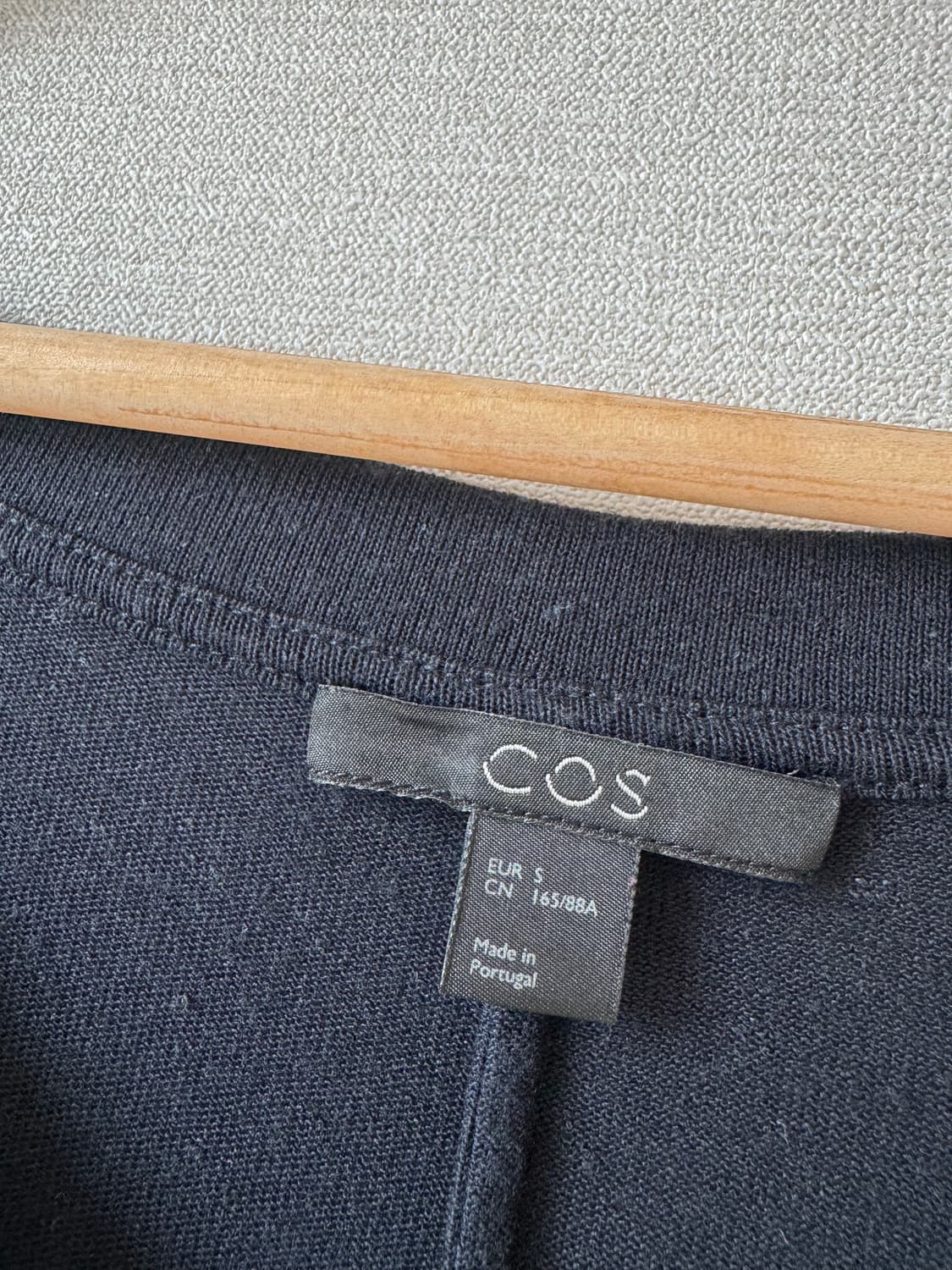 COS 코스 코튼 니트 반팔티 네이비 EUR S size 55-66 상품이미지2