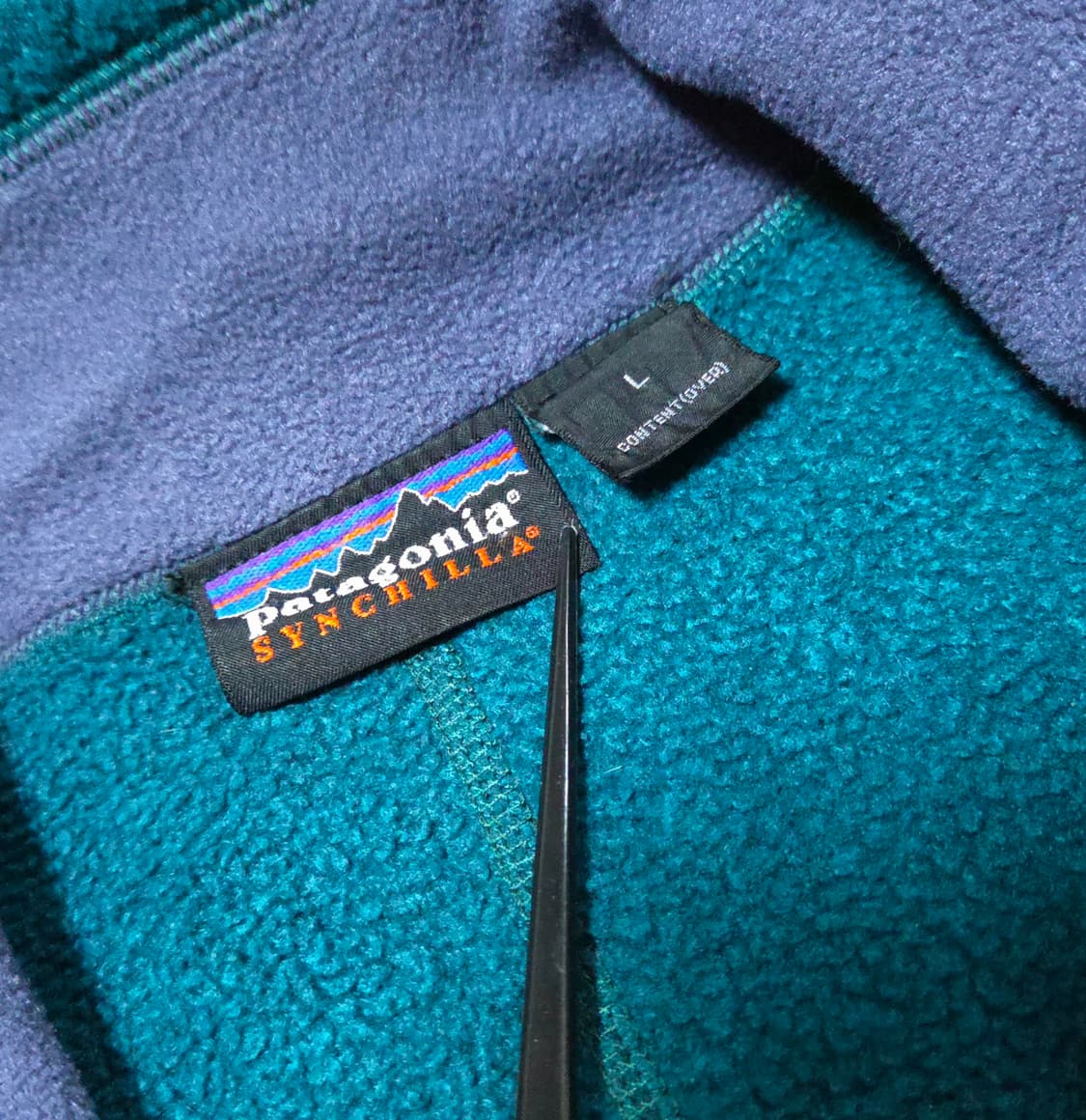 (L)파타고니아 90s 틸블루 신칠라 플리스 자켓 후리스 상품이미지3