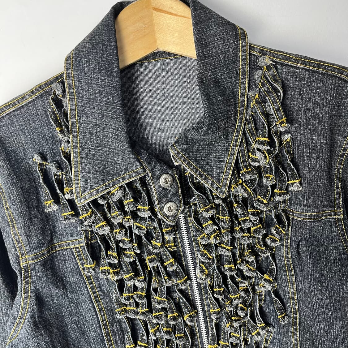 [Espritmur] 데님 러플 집업 자켓  상품이미지3