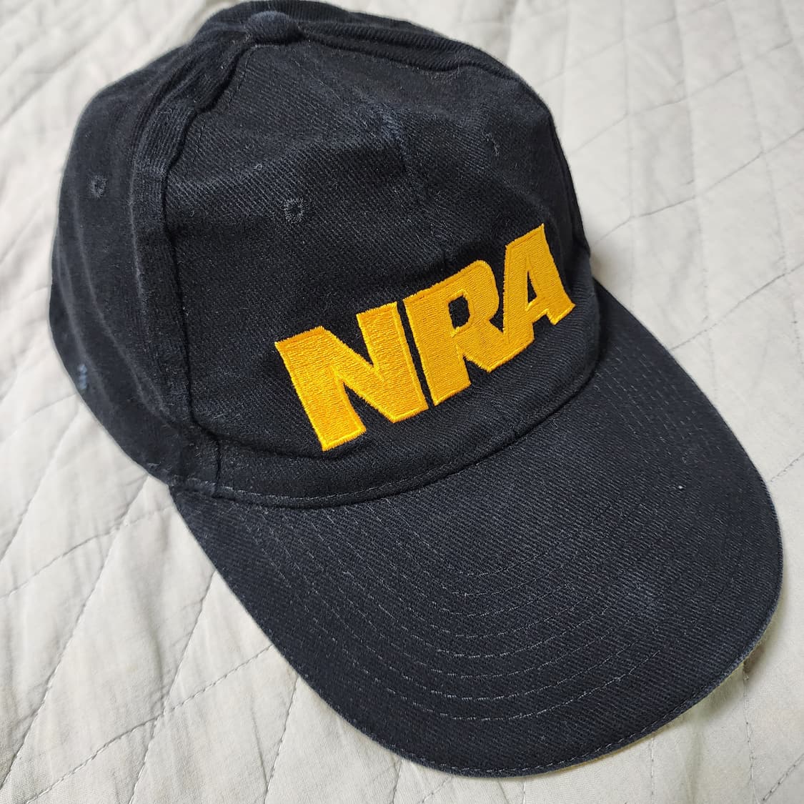 [OS] 빈티지 NRA 로고 블랙 6패널 캡 상품이미지1