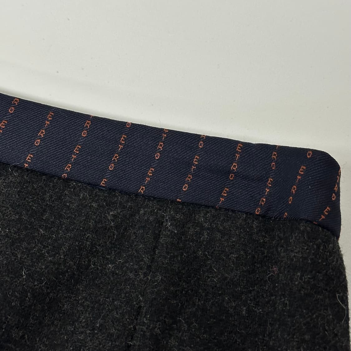 에트로 스펠 로고 울캐시미어 스커트 상품이미지3