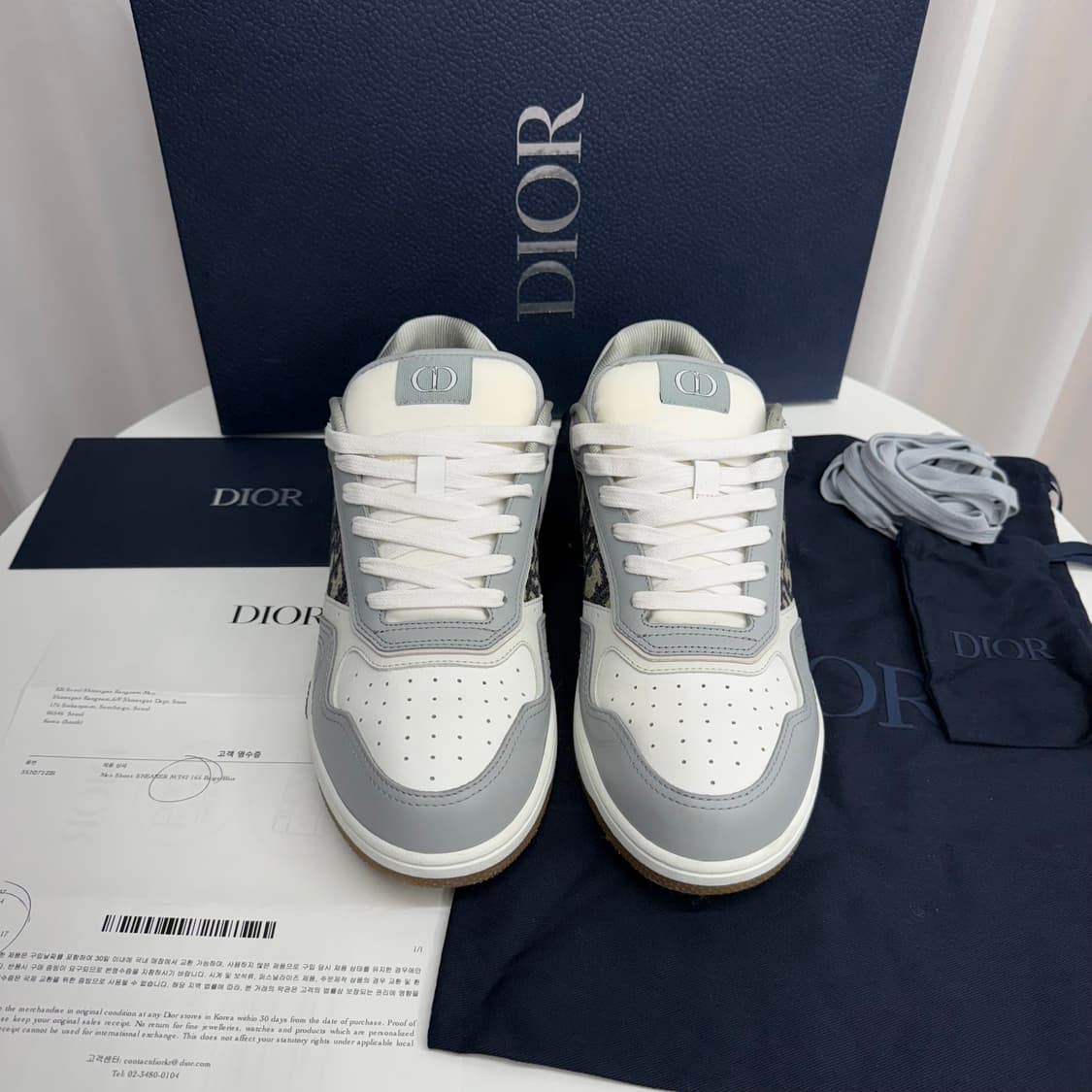 [1회 착용/ 42] 디올 B27 스니커즈 그레이 상품이미지2