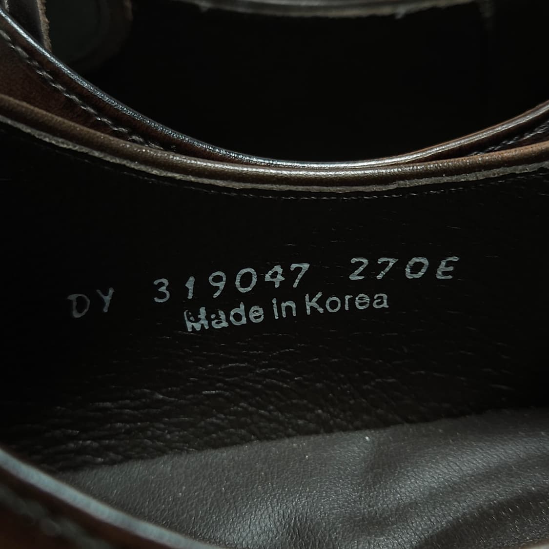 새상품 ) 텐디 남성 소가죽 Y팁 더비슈즈 270 상품이미지4