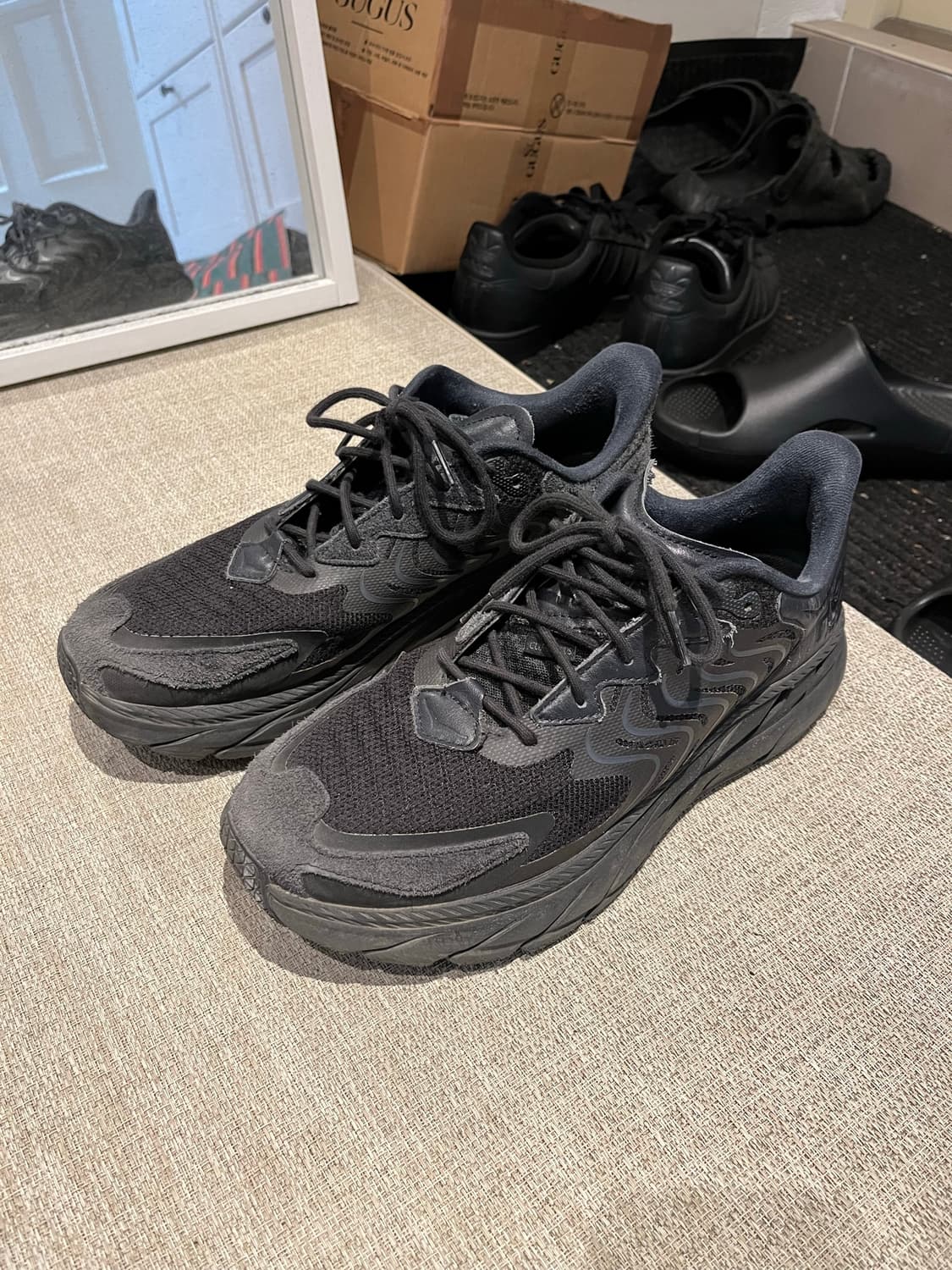 Hoka Clifton LS Black Asphalt 상품이미지2