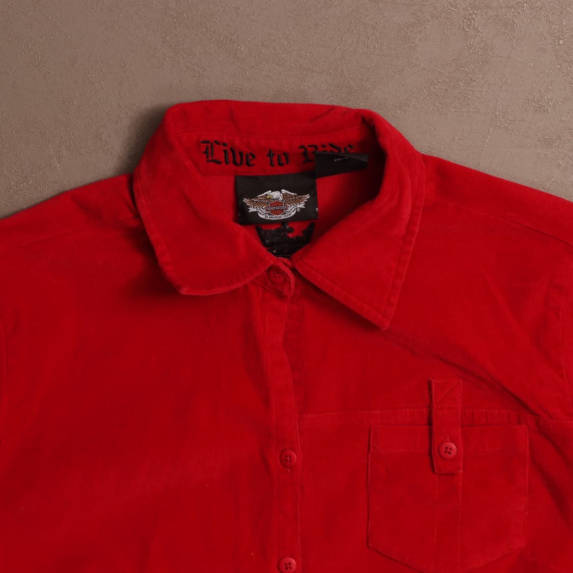 할리데이비슨 펑크 코듀로이 셔츠 A1504 상품이미지2