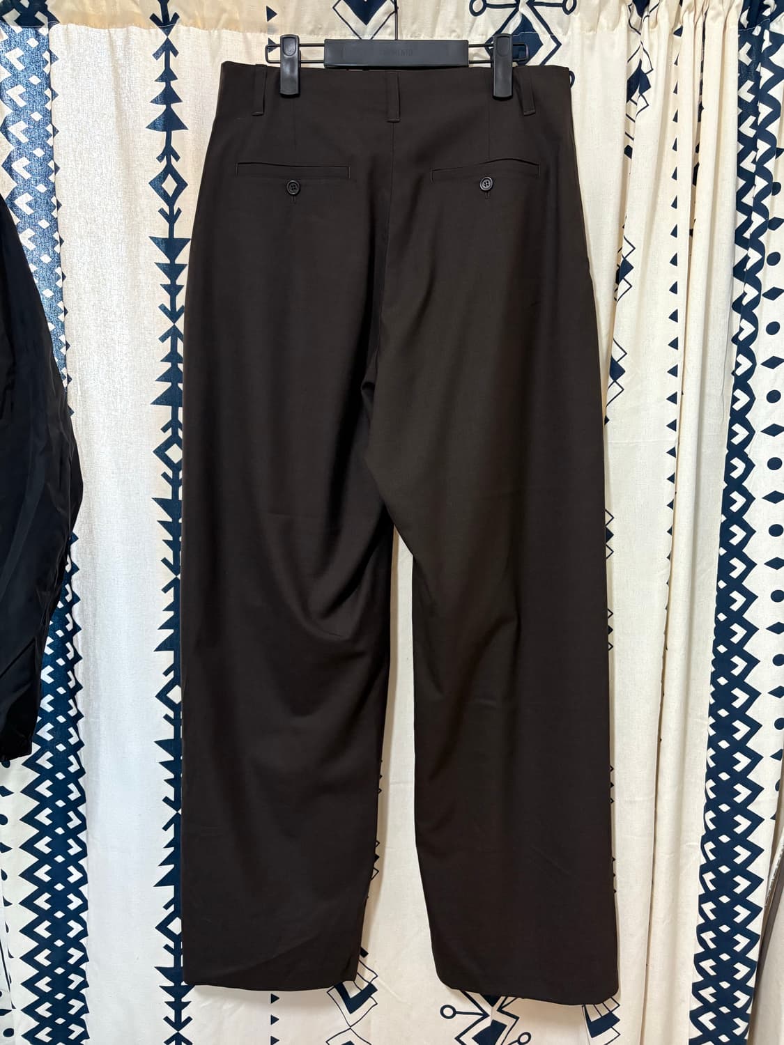 아모멘토 25SS 울 와이드 팬츠 브라운 상품이미지4