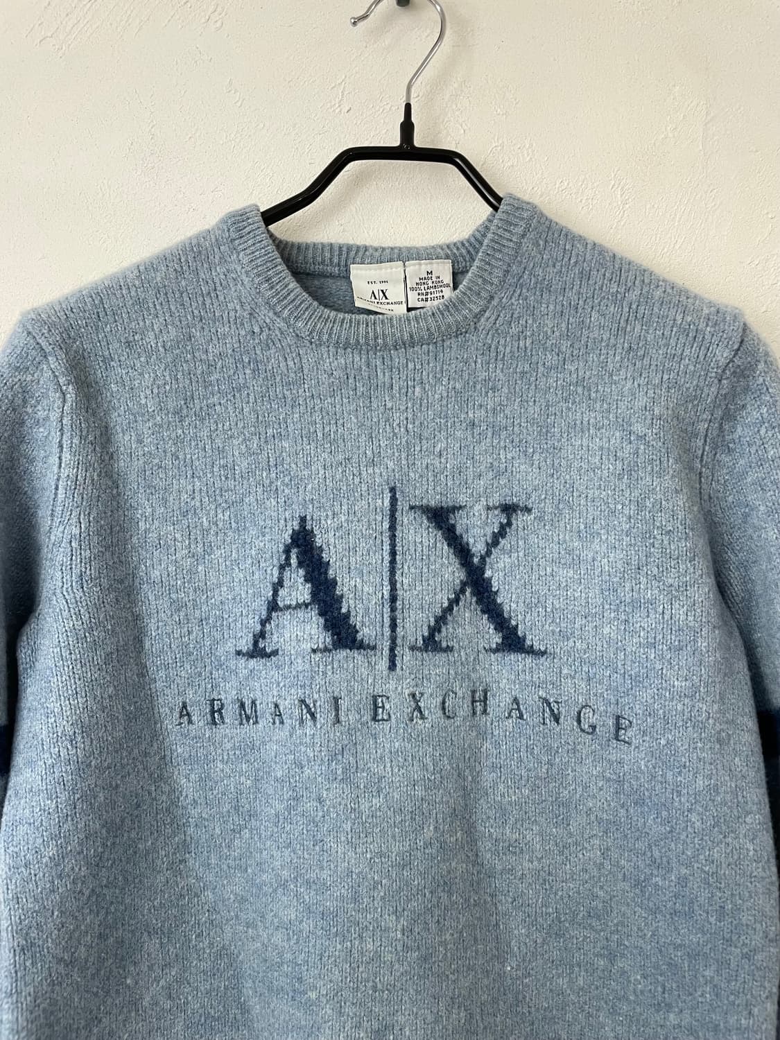 90s 아르마니 익스체인지 램스울 니트 상품이미지2