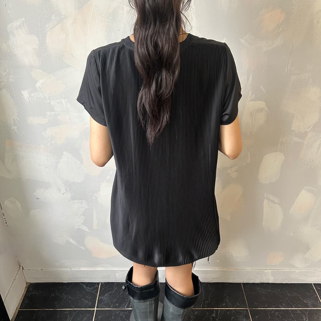 아디다스 플리츠 롱 티셔츠 상품이미지2