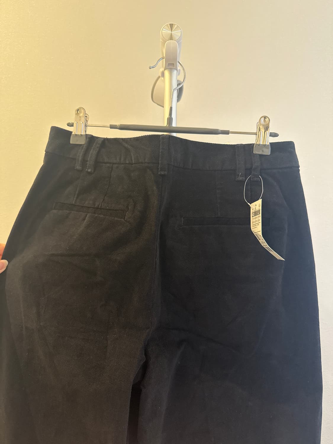 새상품)베네통 블랙 면바지 42 상품이미지3