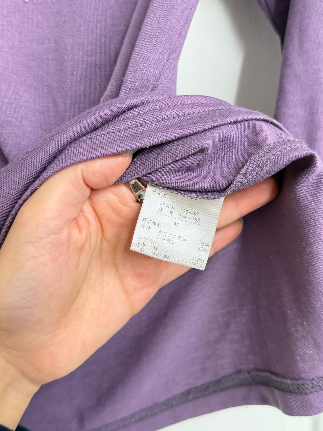 엑시즈팜 엔틱 레이스 7부티셔츠 상품이미지5