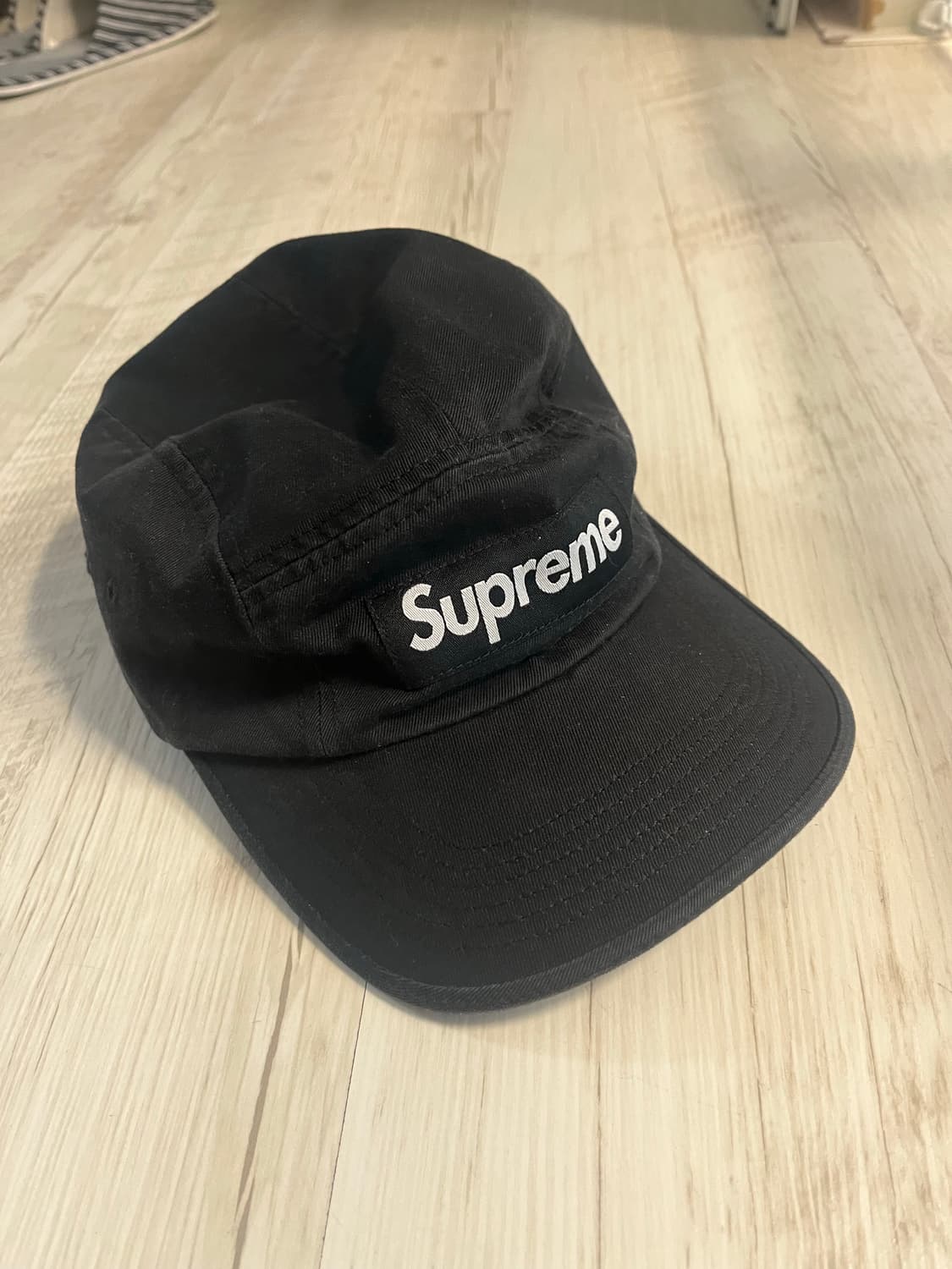 슈프림 캠프캡 블랙 상품이미지1