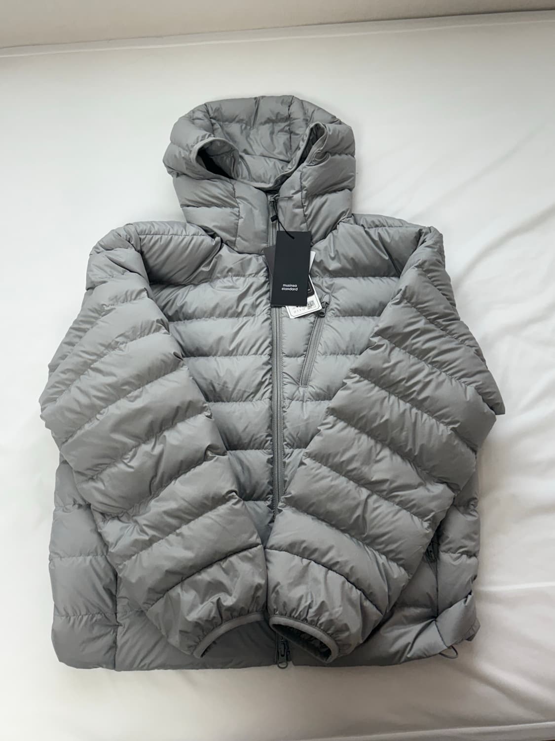 무신사 스탠다드 시티 레저 후디드 라이트 다운 재킷 라이트 그레이 L 상품이미지2