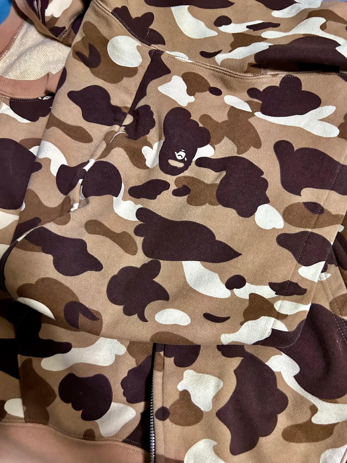 베이프 OG nigo 06AW 갈계 카모 베스트 후드집업 L  상품이미지4