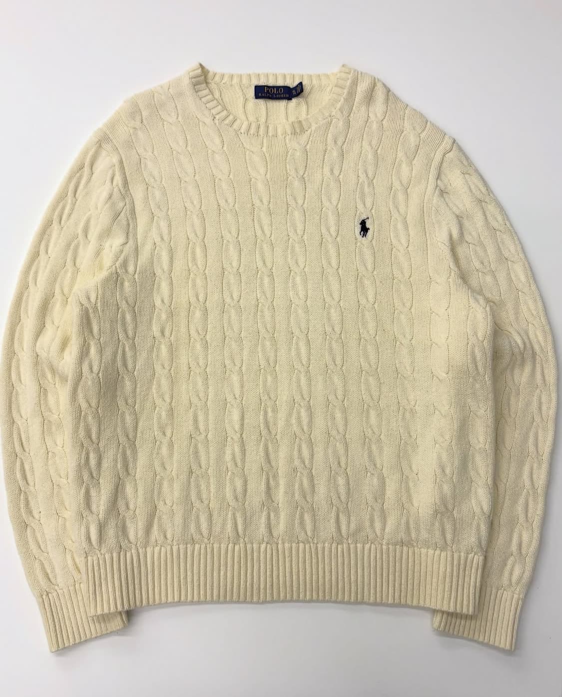 Polo 폴로랄프로렌 신형라벨 아이보리 케이블 니트  상품이미지2