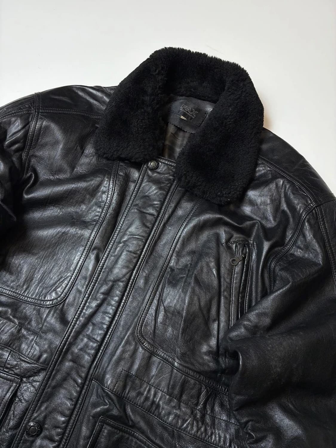 FAX 90's 유틸리티 양가죽 하프 코트 PN8473 상품이미지2