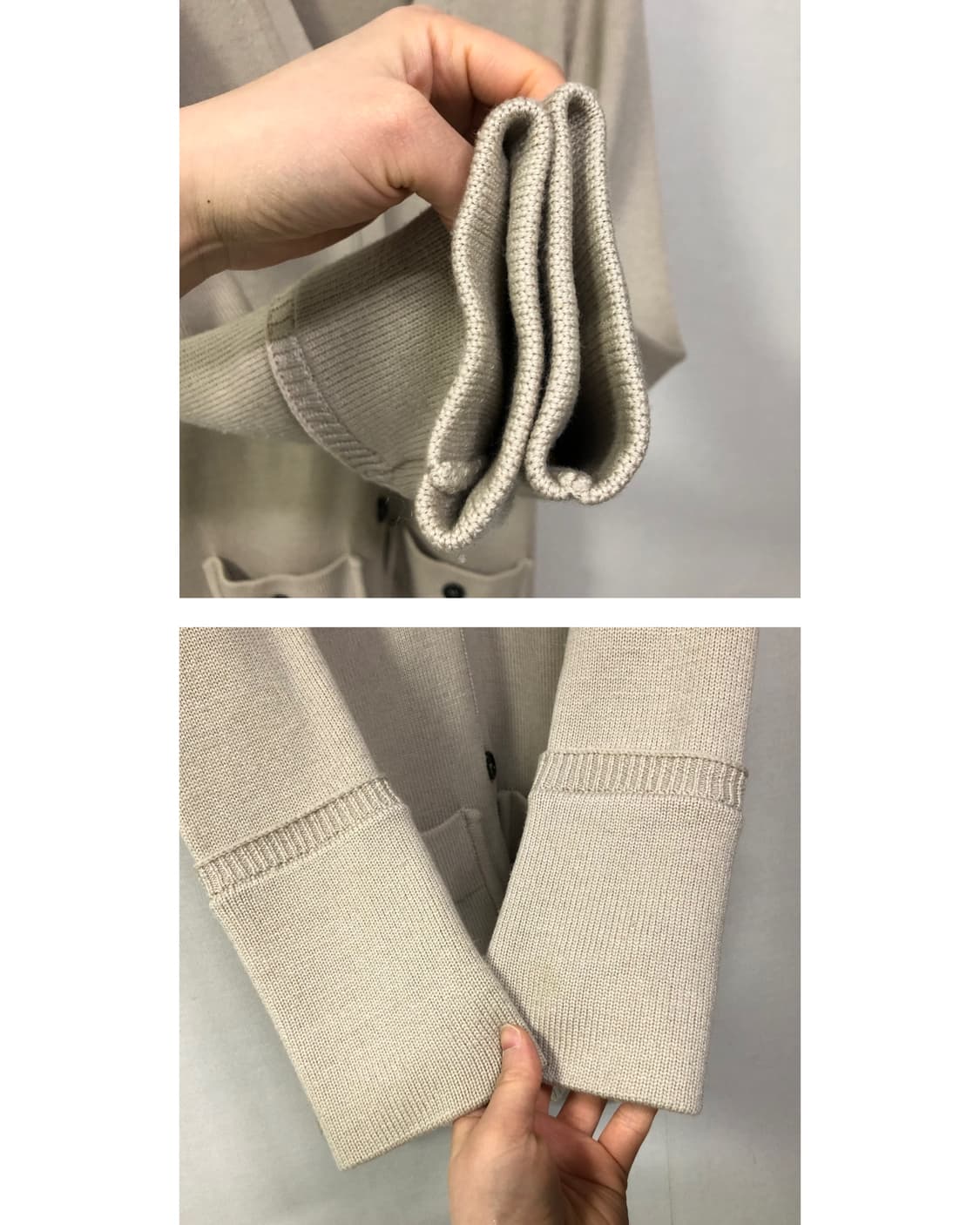 버버리 런던 여성 슬림핏 메리노 울100% 카라 롱 가디건 S 상품이미지6