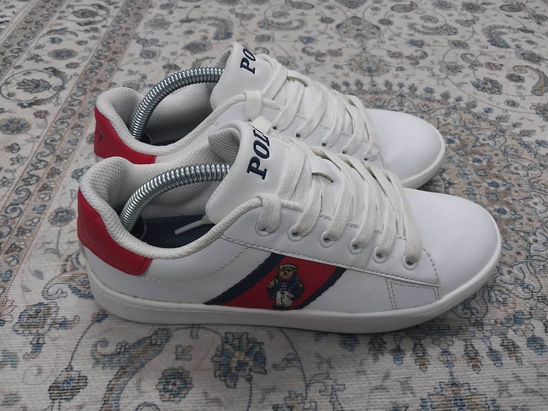 POLO 폴로 화이트 스니커즈 UK3 (230-235mm) 상품이미지4