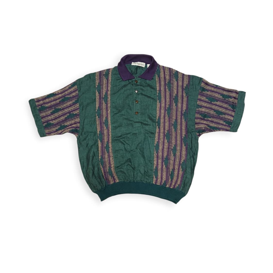 San valentino 린넨 그린 니트 상품이미지1