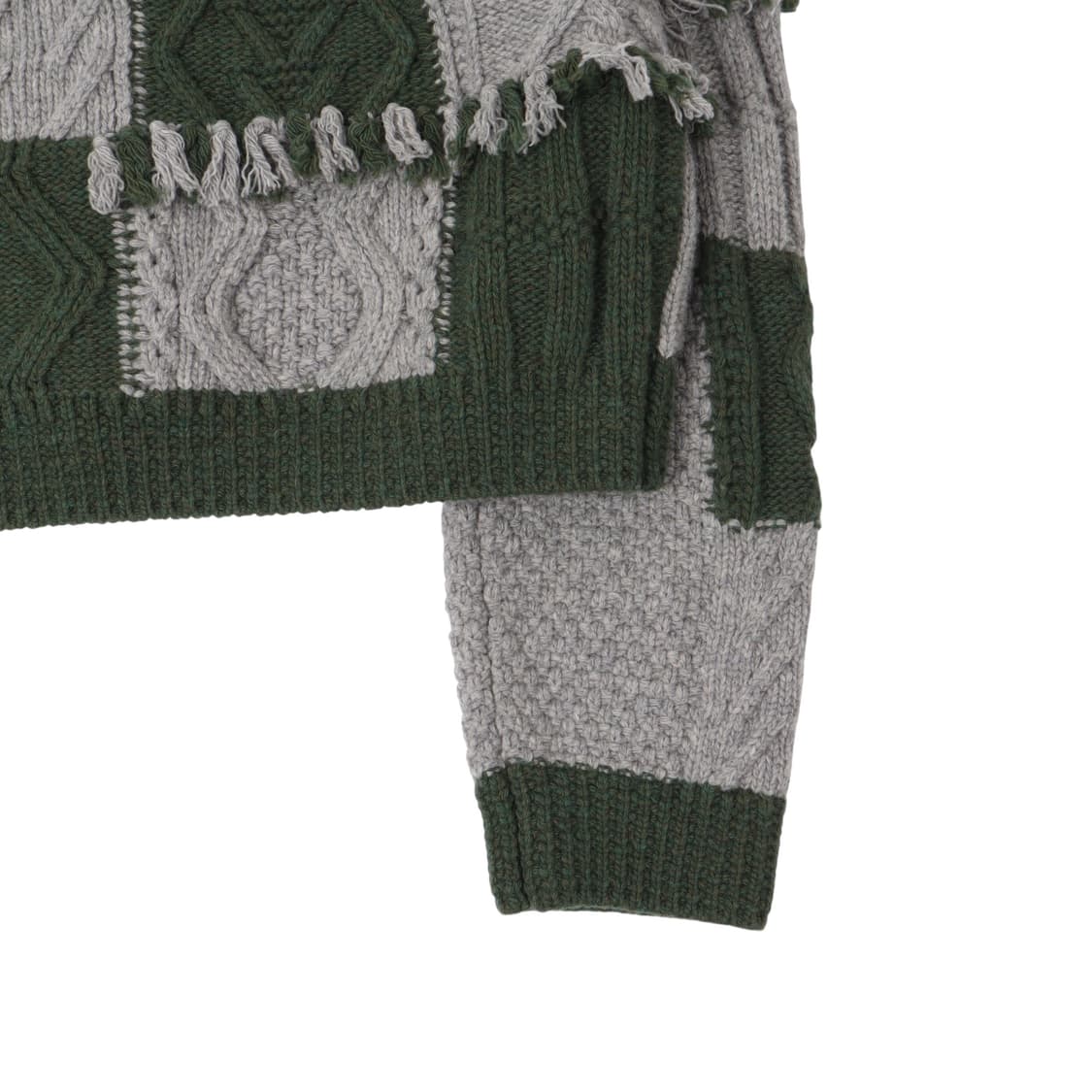 Lucky Marche 22fw 패치워크 니트 가디건 상품이미지7