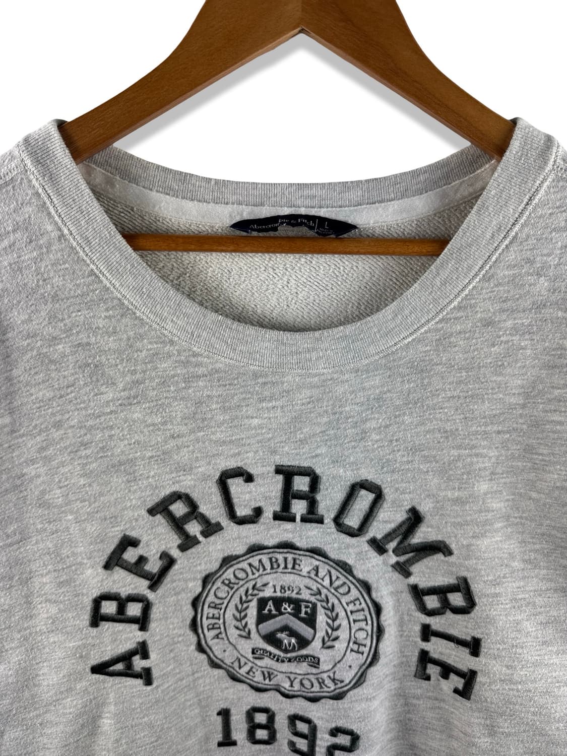 아베크롬비 아치로고 그레이 스웻셔츠2933 상품이미지3