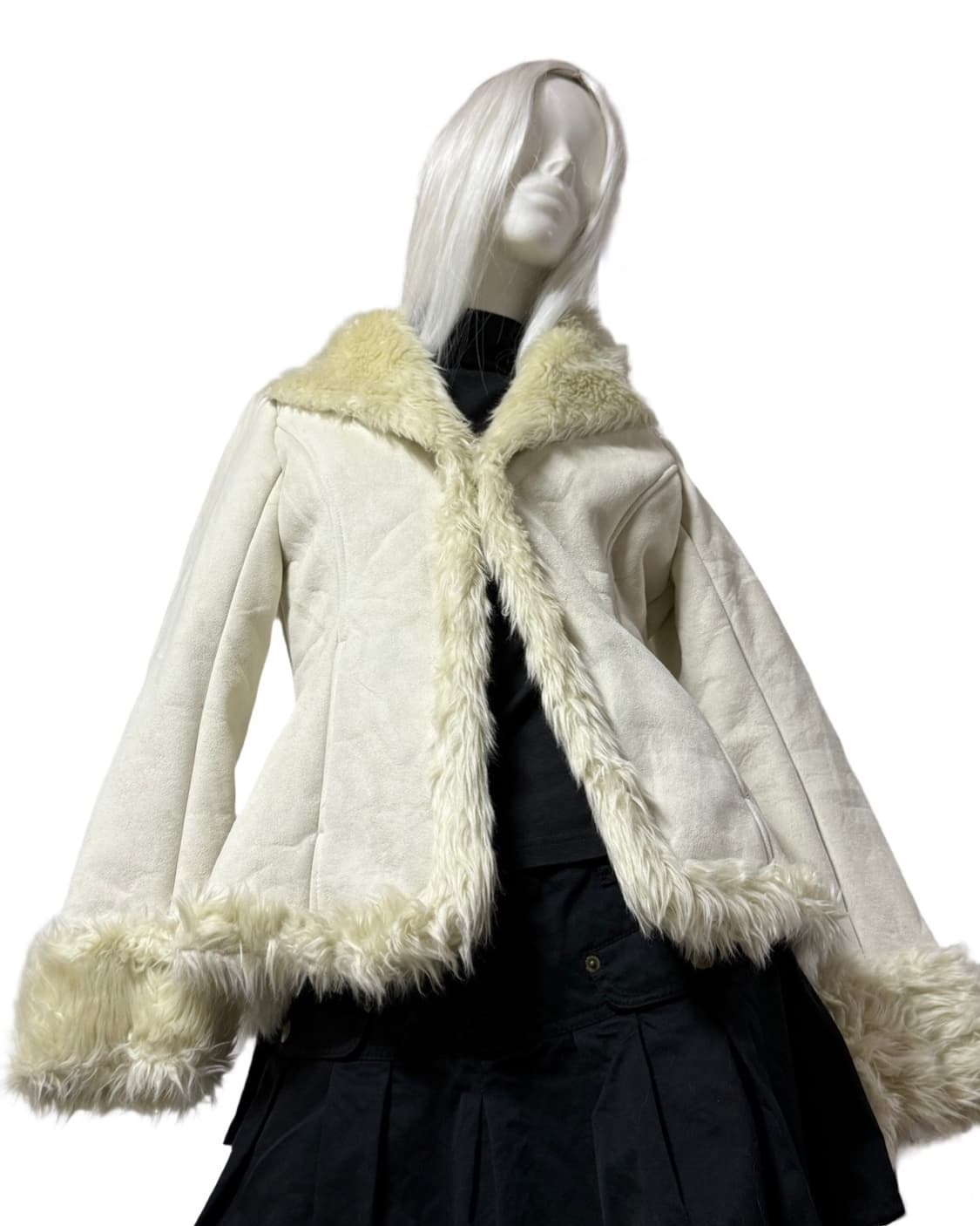 핀터레스트 무드 y2k 페이크 퍼 코트 상품이미지3