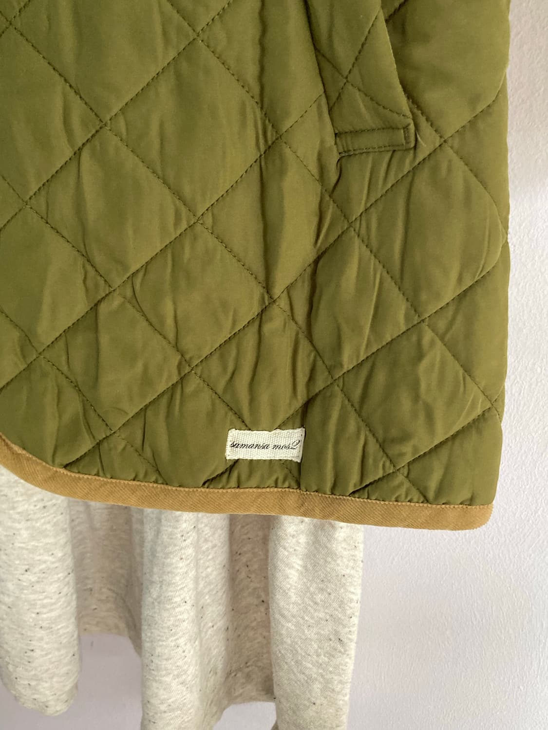 sm2 카키 퀄팅 자켓 상품이미지5