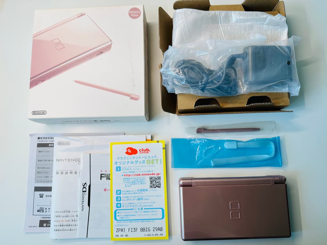 닌텐도 DS Lite DSL 메탈릭로즈 일판 풀박스 판매 (3DS) 상품이미지4