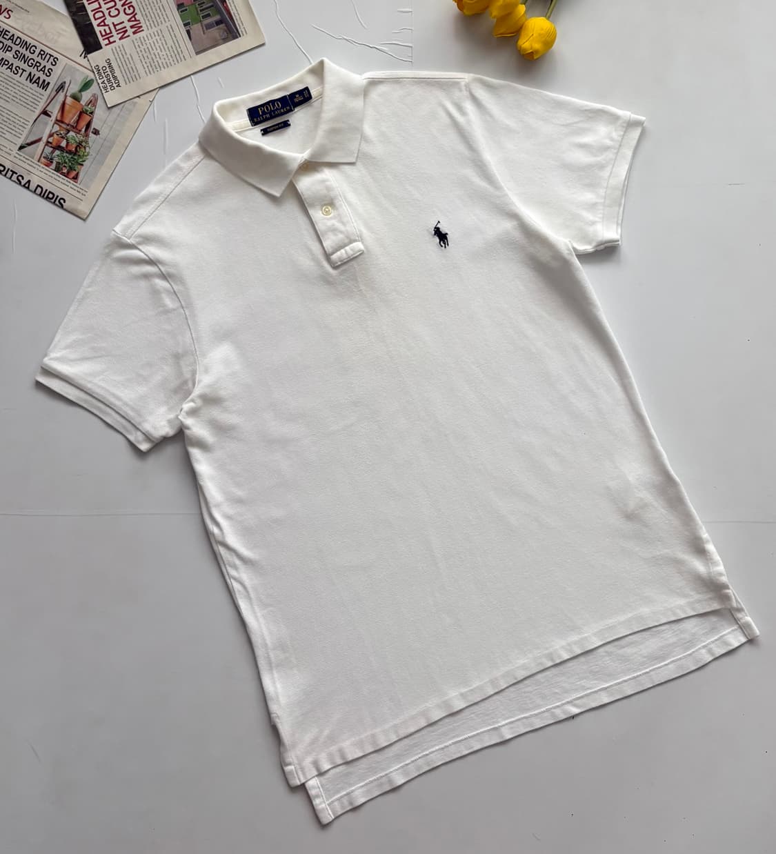 Polo 폴로랄프로렌 화이트 PK 카라티  상품이미지1