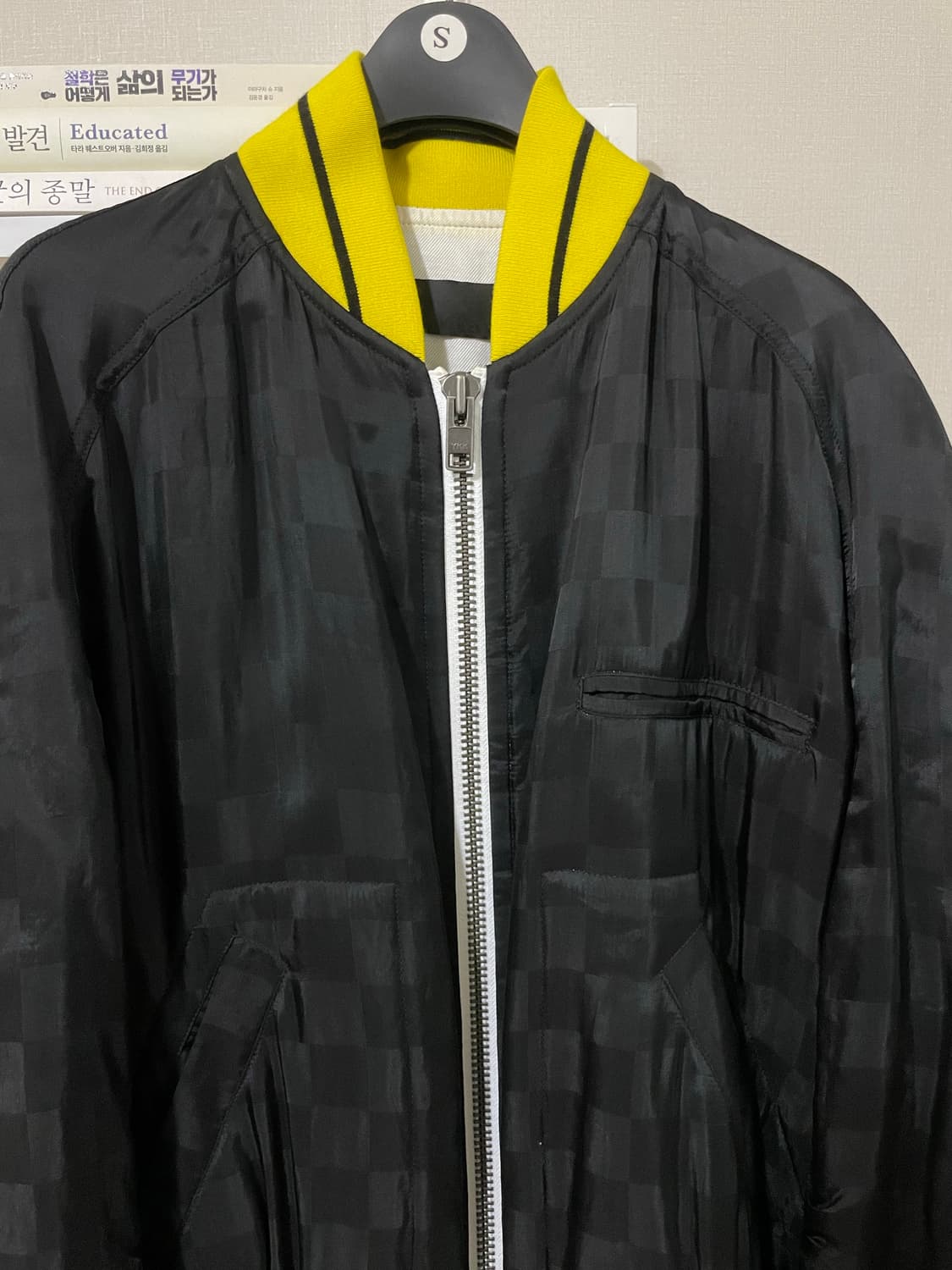 하이더 아커만 17ss 체커보드 실키 봄버 m 상품이미지5