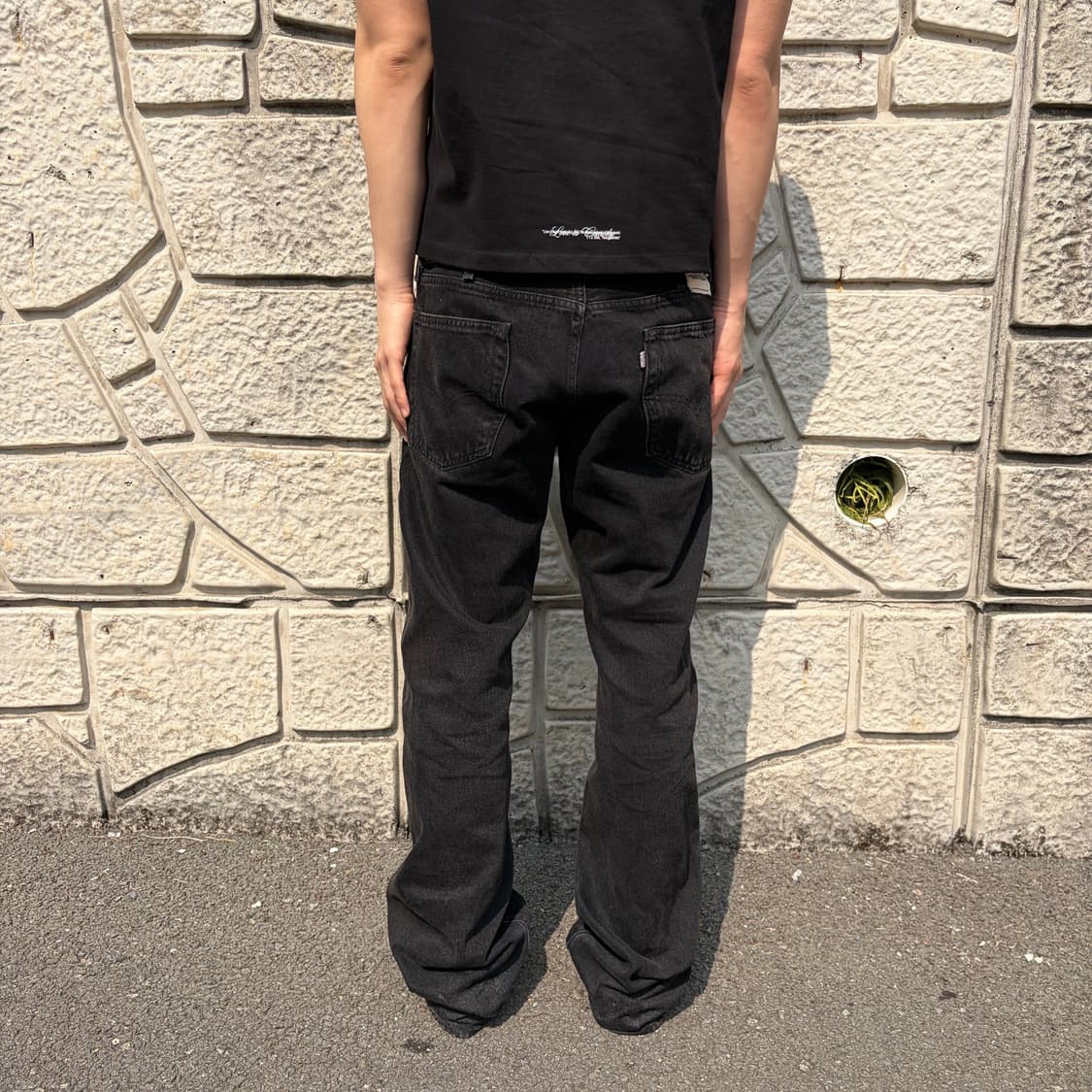 리바이스 커스텀 빈티지 517 흑청 데님 상품이미지2