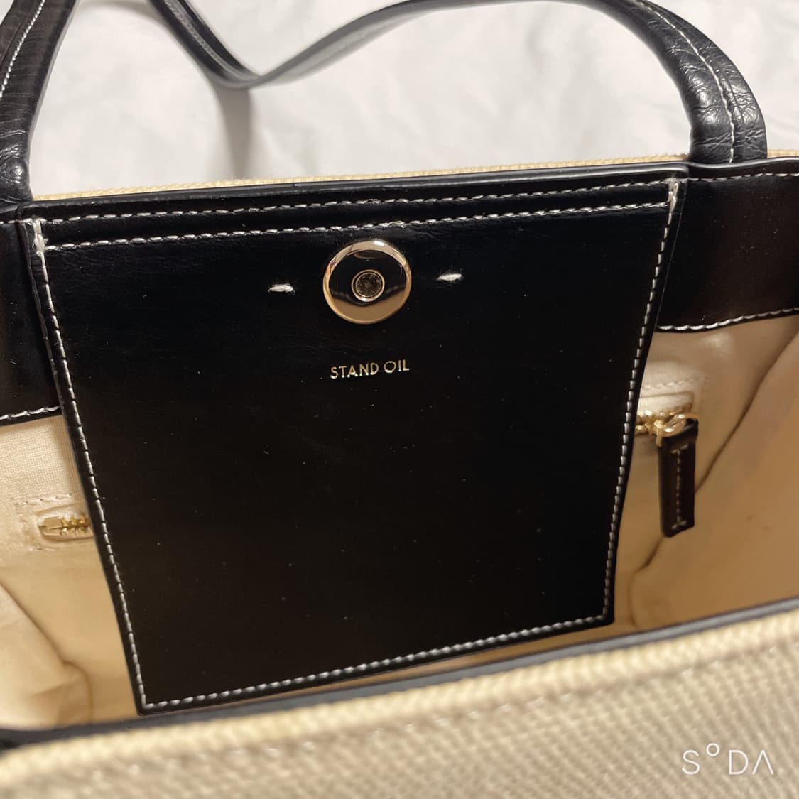 스탠드오일 오블롱백 캔버스블랙 숄더백 상품이미지8