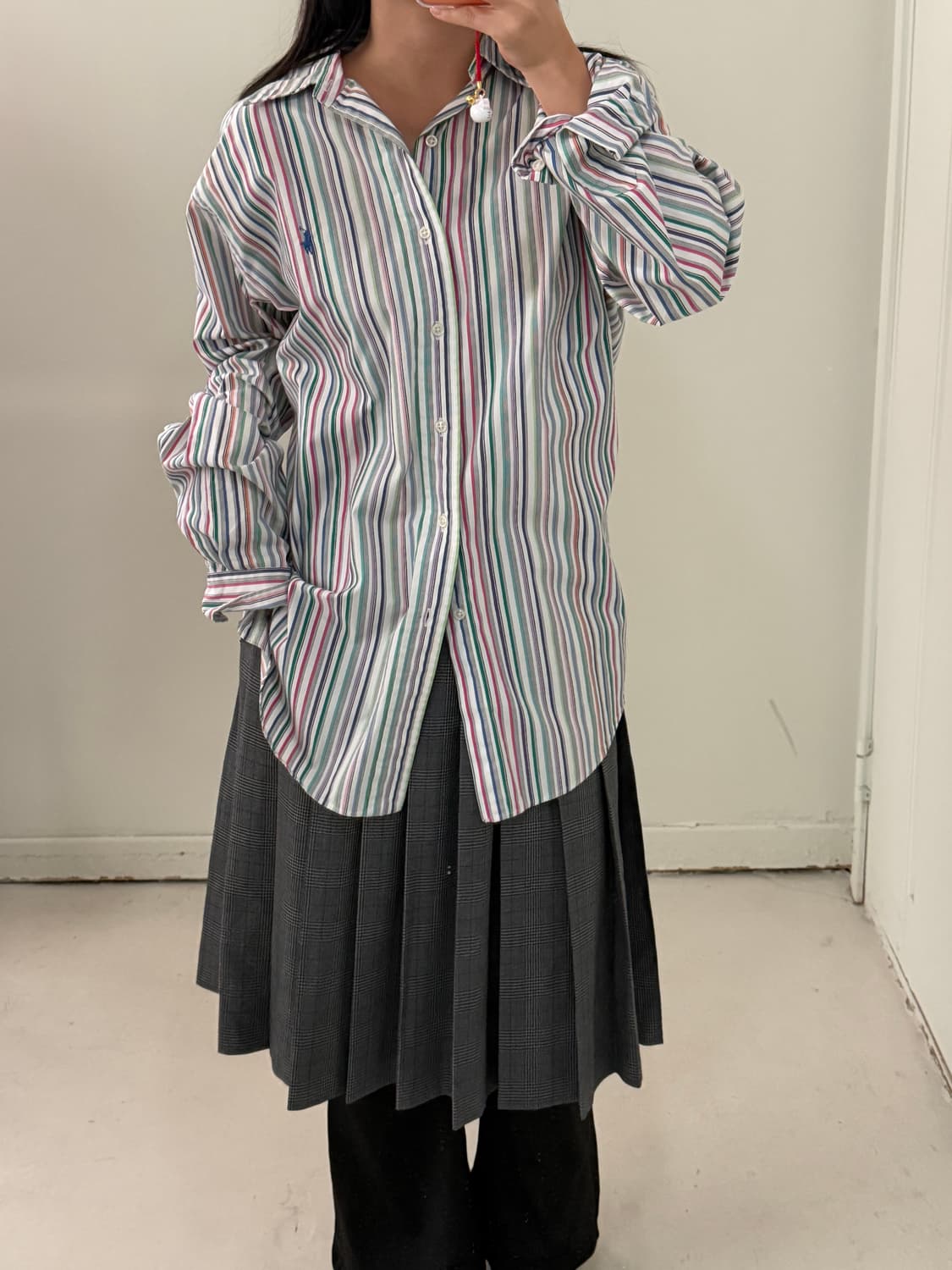 폴로 랄프로렌 멀티컬러 네이비포니 셔츠 상품이미지1