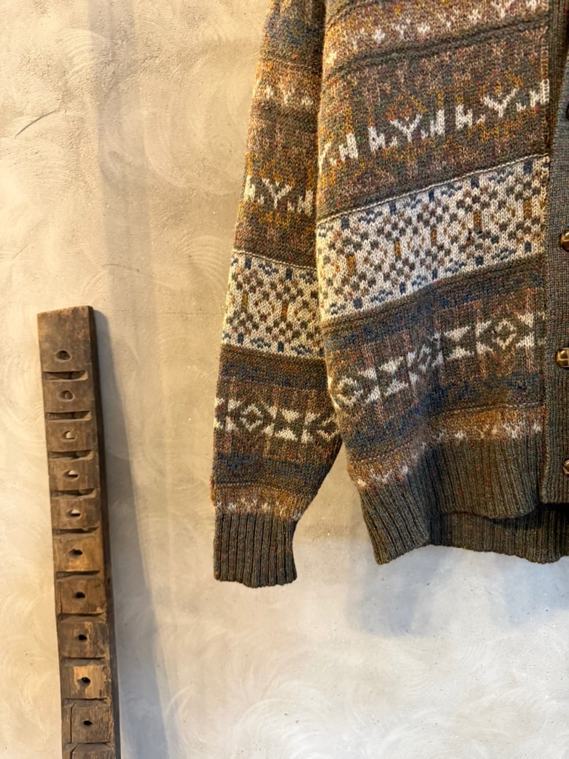 기브스앤호크스 페어아일 숄칼라 가디건 100 상품이미지3