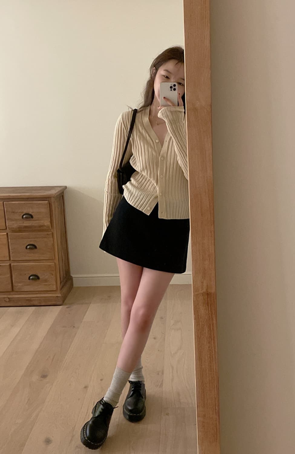 택ㅇ새제품) 메이베비이비 골지 가디건 버터베이지 상품이미지6