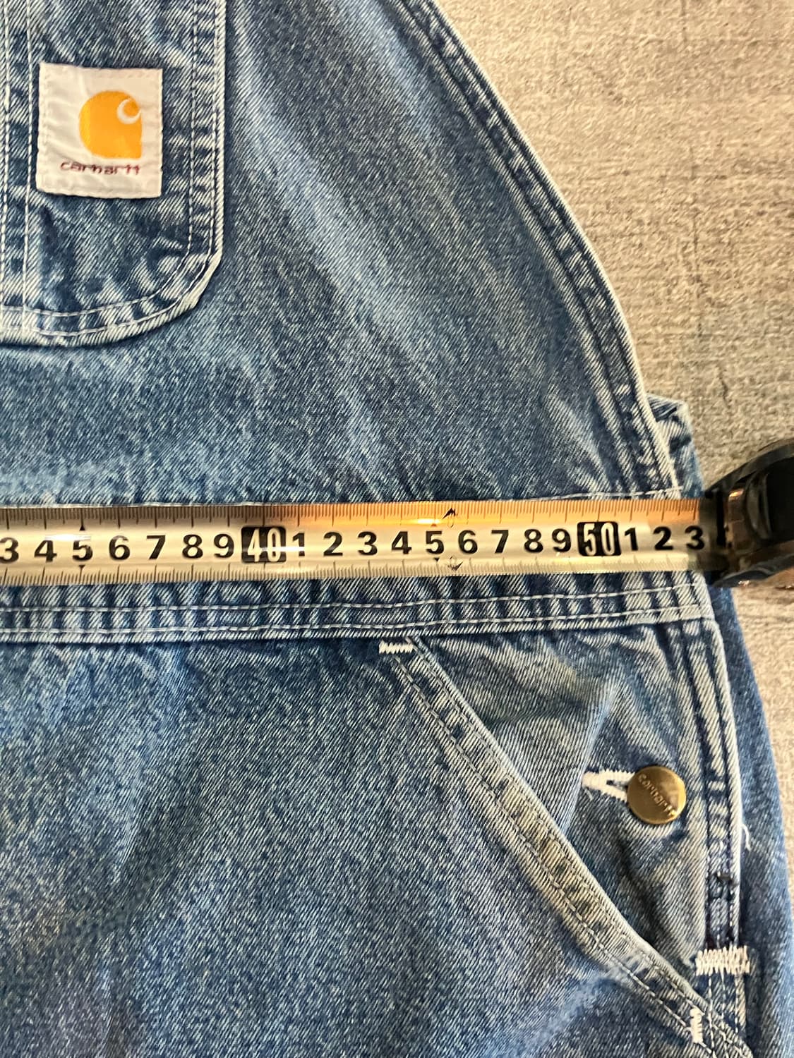 Carhartt 칼하트 올드스쿨스트릿 아메카지 서스펜스 데님멜빵팬츠 상품이미지3
