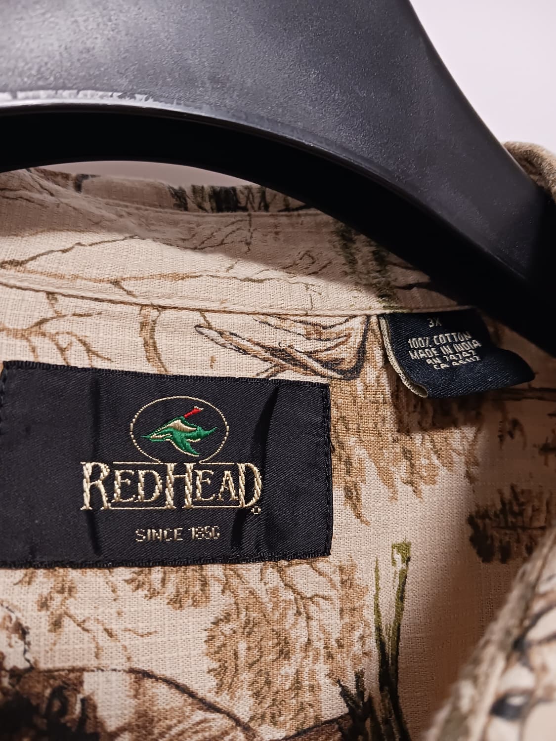 레드헤드 사슴패턴 면셔츠 상품이미지2