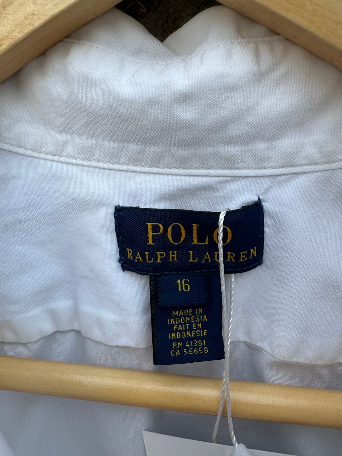 폴로 랄프로렌 빈티지 화이트 코튼 셔츠 유니폼 여성 우먼 상품이미지4