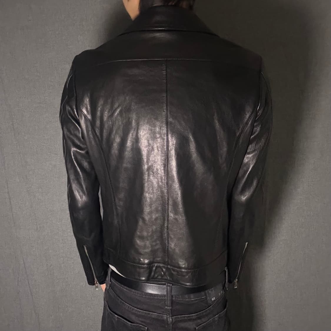 lamb skin rider leather jacket 상품이미지6