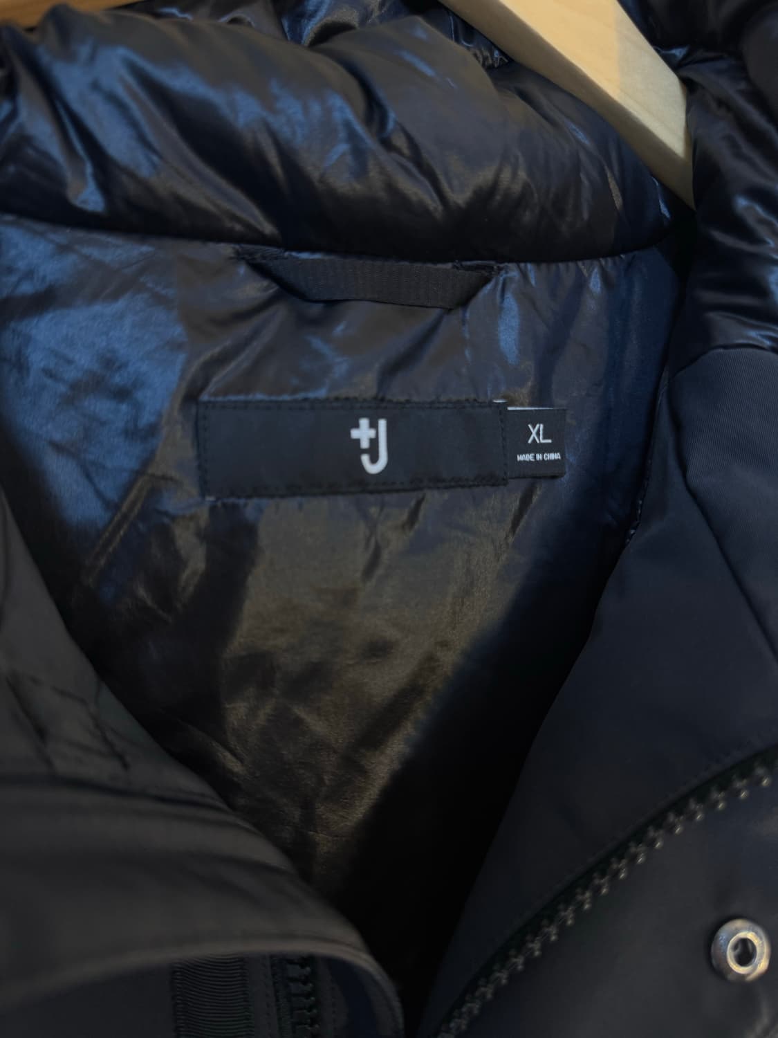 [XL]유니클로 x 질 샌더 하이브리드 다운 오버사이즈 파카 블랙 상품이미지3