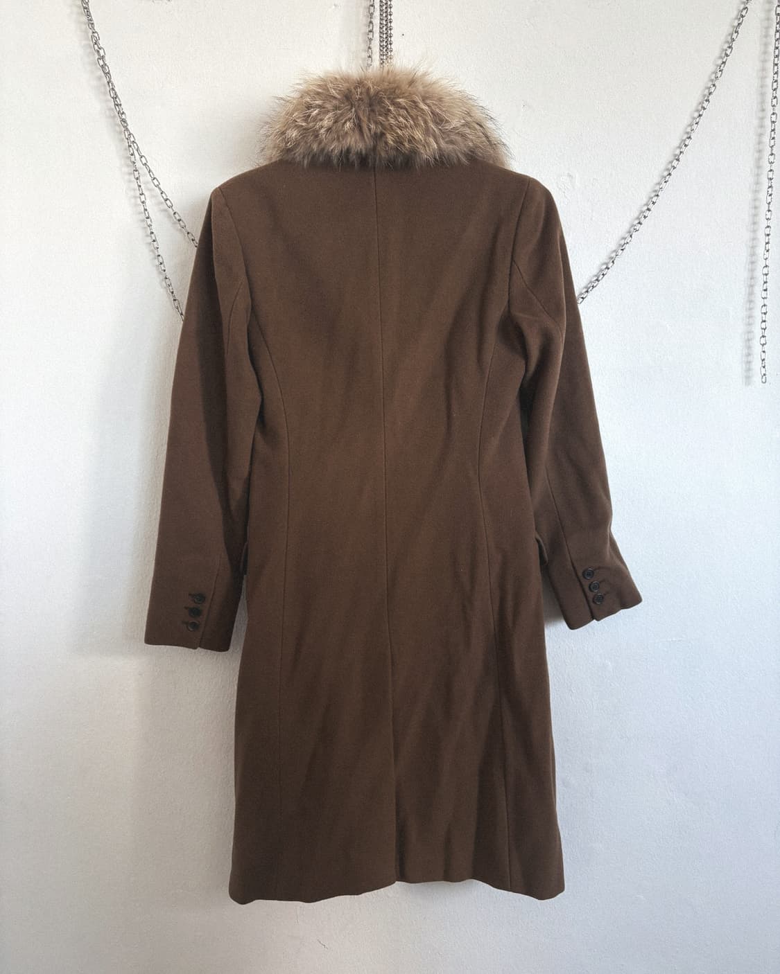 프라다 by 라프시몬스 폭스 퍼 칼라 롱코트 상품이미지7