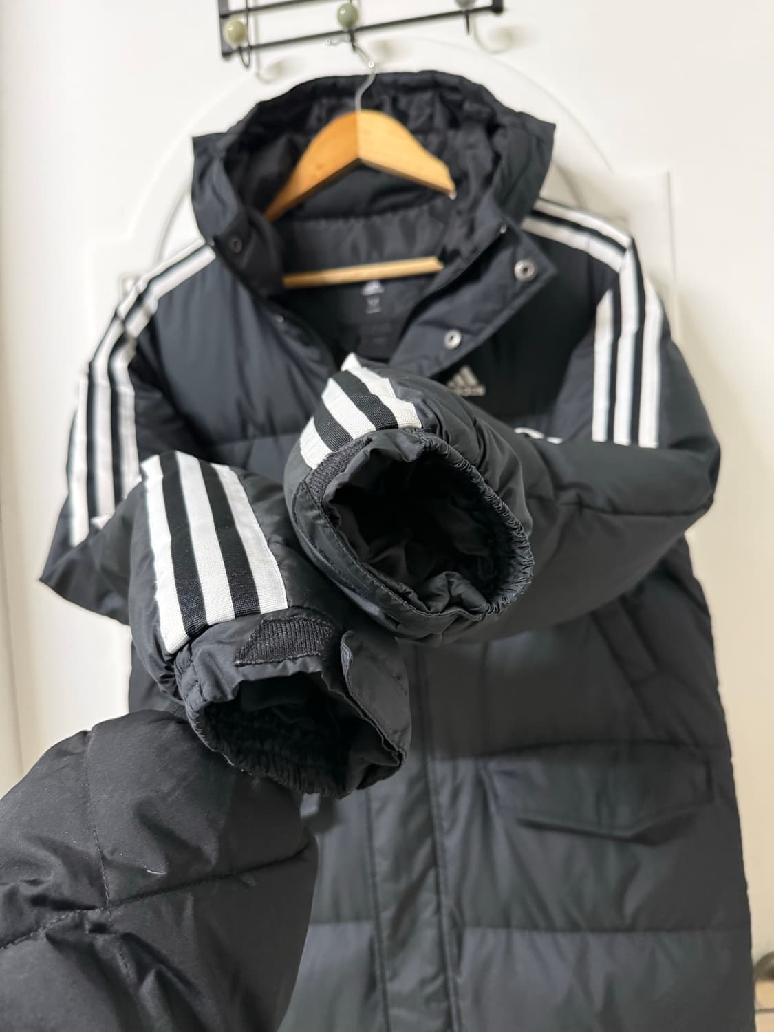 95 M사이즈 아디다스 오리털 롱패딩 상품이미지3